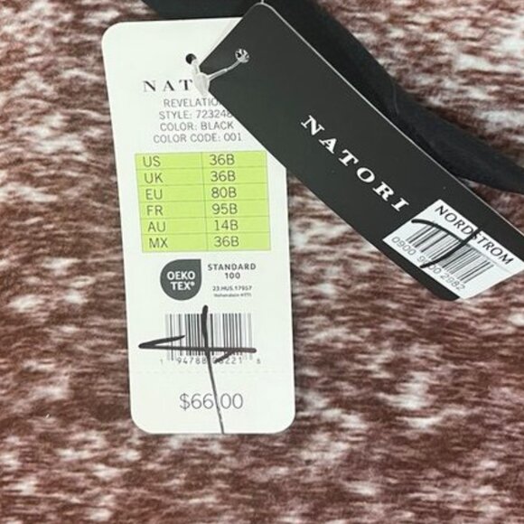 Natori Revelation Contour Underwire T-Shirt Bra Black 36B - Picture 2 of 8